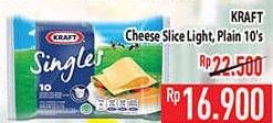 Promo Harga Kraft Singles Cheese Light 167 gr - Hypermart