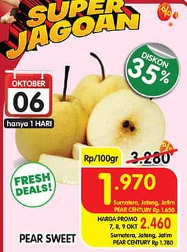 Promo Harga Pear Sweet per 100 gr - Superindo