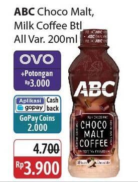 Promo Harga ABC Minuman Kopi All Variants 200 ml - Alfamidi