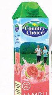 Promo Harga COUNTRY CHOICE Jus Buah Jambu per 2 pcs 1 ltr - Alfamart