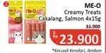 Promo Harga ME-O Creamy Treats Cakalang per 4 pcs 15 gr - Alfamidi