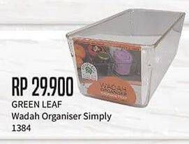 Promo Harga GREEN LEAF Wadah Organiser Simply 1384  - Hypermart