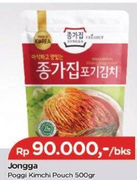 Promo Harga JONGGA Kimchi Poggi 500 gr - TIP TOP