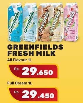 Promo Harga Greenfields Fresh Milk Kecuali Full Cream 1000 ml - Yogya