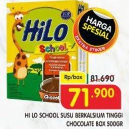 Promo Harga Hilo School Susu Bubuk Chocolate 500 gr - Superindo