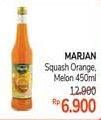 Promo Harga MARJAN Syrup Squash Orange, Melon 450 ml - Alfamidi