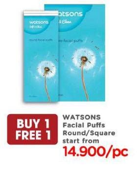 Promo Harga WATSONS Round Facial Puff  - Watsons