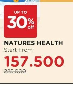 Promo Harga Natures Health Supplement Range  - Watsons