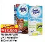 Promo Harga FRISIAN FLAG Susu UHT Purefarm All Variants 900 ml - Alfamart