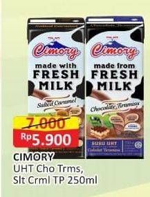 Promo Harga Cimory Susu UHT Chocolate Tiramisu, Salted Caramel 250 ml - Alfamart