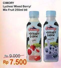 Promo Harga CIMORY Yogurt Drink Lychee, Mixed Berry, Mixed Fruit 250 ml - Indomaret