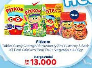 Promo Harga Fitkom Tablet/Gummy/Gummy Calcium  - Carrefour