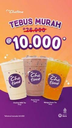 Promo Harga Chatime Minuman  - Chatime