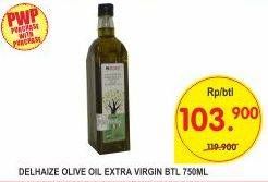 Promo Harga DELHAIZE Olive Oil Extra Virgin 750 ml - Superindo