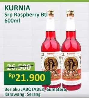 Promo Harga Kurnia Sirup Raspberry 630 ml - Alfamart