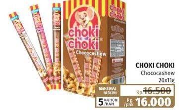 Promo Harga CHOKI-CHOKI Coklat Chococashew per 20 pcs 10 gr - Lotte Grosir