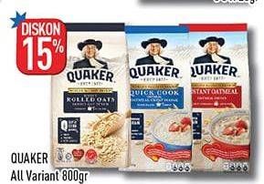 Promo Harga Quaker Oatmeal All Variants 800 gr - Hypermart