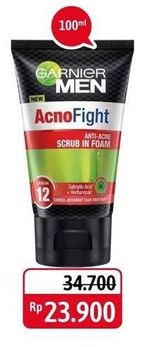Promo Harga GARNIER MEN Acno Fight Facial Foam 100 ml - Alfamidi