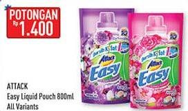 Promo Harga ATTACK Easy Detergent Liquid Purple Blossom, Romantic Flowers 800 ml - Hypermart