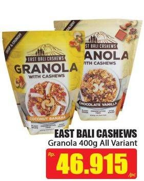Promo Harga EAST BALI CASHEW Granola All Variants 400 gr - Hari Hari