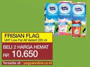 Promo Harga FRISIAN FLAG Susu UHT Purefarm Low Fat 225 ml - Yogya