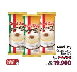 Promo Harga Good Day Cappuccino per 10 sachet 25 gr - LotteMart