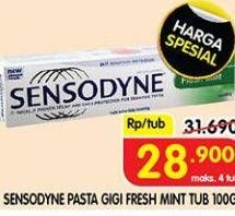 Promo Harga SENSODYNE Pasta Gigi Fresh Mint 100 gr - Superindo