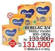 BEBELAC 3/4 Madu, Vanilla 800-1800 gr