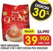 Promo Harga Delfi Hot Cocoa Indulgence 20 pcs - Superindo