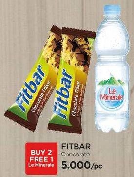 Promo Harga FITBAR Makanan Ringan Sehat Choco per 2 pcs - Watsons