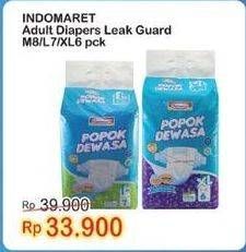 Promo Harga Indomaret Diapers Adult L7, M8, XL6 6 pcs - Indomaret