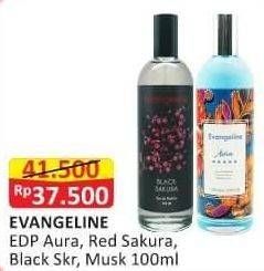 Promo Harga EVANGELINE Eau De Parfume Aura, Black Sakura, Musk Lilian, Red Sakura 100 ml - Alfamart