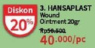 Promo Harga Hansaplast Woundcare Ointment 20 gr - Guardian