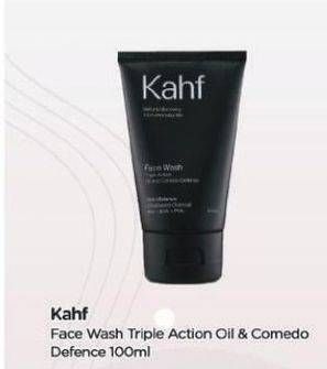 Promo Harga Kahf Face Wash Triple Action Oil And Comedo Defense 100 ml - TIP TOP