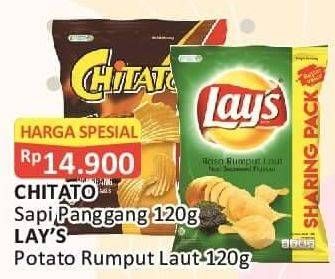 Promo Harga CHITATO Sapi Panggang / LAYS Potato Rumput Laut  - Alfamart