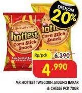 Promo Harga Mr Hottest Twiscorn Jagung Bakar 70 gr - Superindo