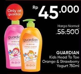 Promo Harga Guardian Kids Yogurt Head To Toe Orange, Strawberry 750 ml - Guardian