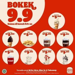 Promo Harga BURGER KING Menu Bokek  - Burger King