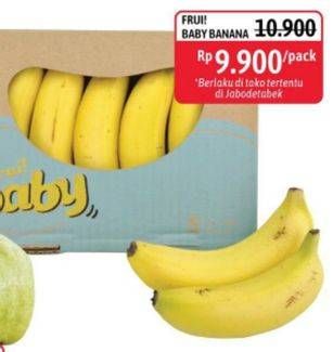 Promo Harga FRUI Mini Banana  - Alfamidi
