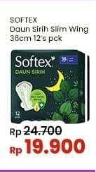 Promo Harga Softex Daun Sirih 36cm 12 pcs - Indomaret