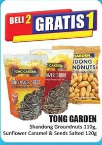 Promo Harga Tong Garden Snack Kacang Shandong Groundnuts, Sunflower Caramel, Salted Sunflower 120 gr - Hari Hari