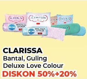 Promo Harga Clarissa Bantal & Guling Deluxe Love Colour  - Yogya