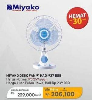 Promo Harga Miyako KAD-927 B | Fan 35 Watt GB  - Carrefour