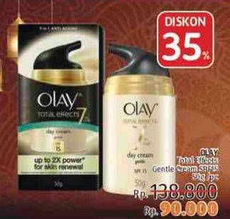 Promo Harga OLAY Total Effects 7 in 1 Anti Ageing Day Cream Gentle 50 gr - LotteMart