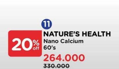 Promo Harga Natures Health Nano Calcium  - Watsons