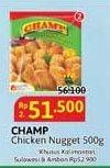 Promo Harga Champ Nugget Chicken Nugget 500 gr - Alfamidi