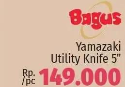 Promo Harga BAGUS Utility Knife Yamazaki 5 Inch  - LotteMart