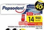 Promo Harga Pepsodent Pasta Gigi Action 123 Whitening 190 gr - Superindo