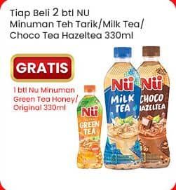 Promo Harga Nu Milk Tea/Teh Tarik/Choco Tea Hazeltea  - Indomaret