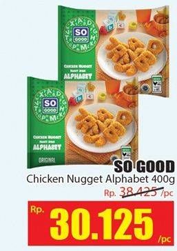 Promo Harga SO GOOD Chicken Nugget 400 gr - Hari Hari